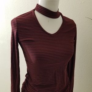 Long sleeve stripe top